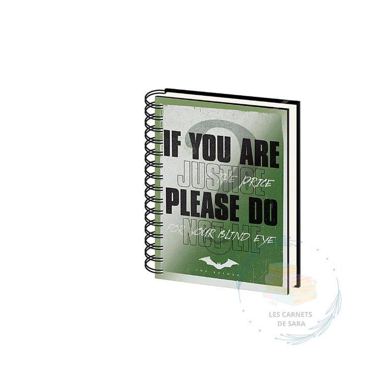 Batman - Carnet avec couverture holographique 3D