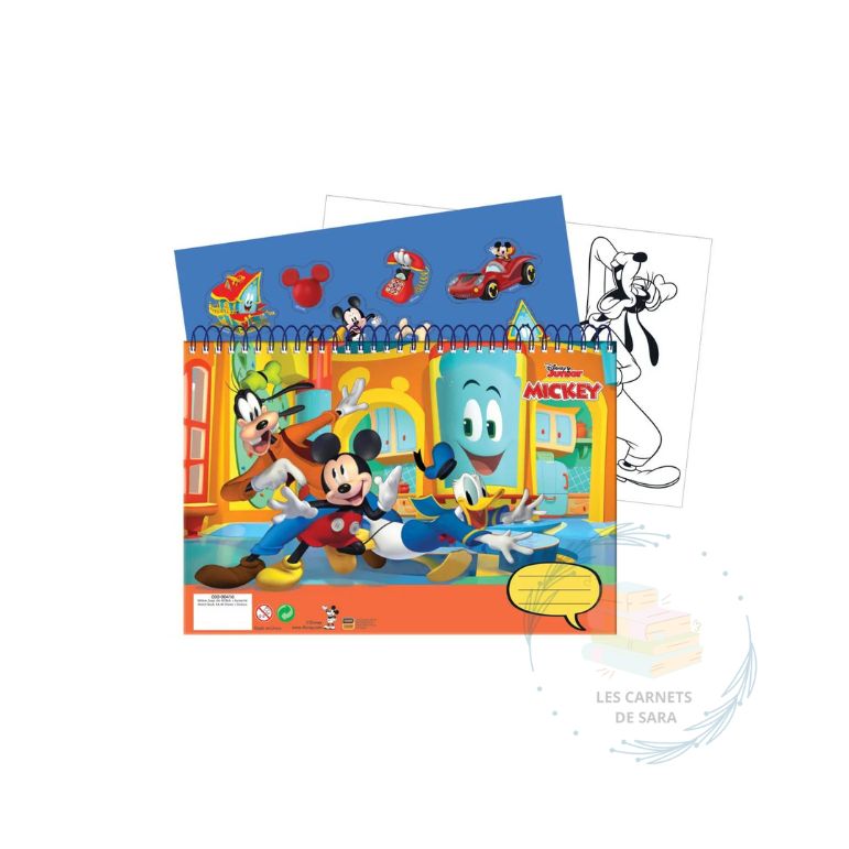 Mickey et ses amis - Grand cahier de coloriage et de dessin avec stickers