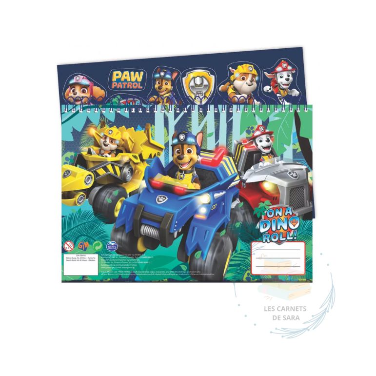 Pat Patrouille - Grand cahier de dessin avec stickers