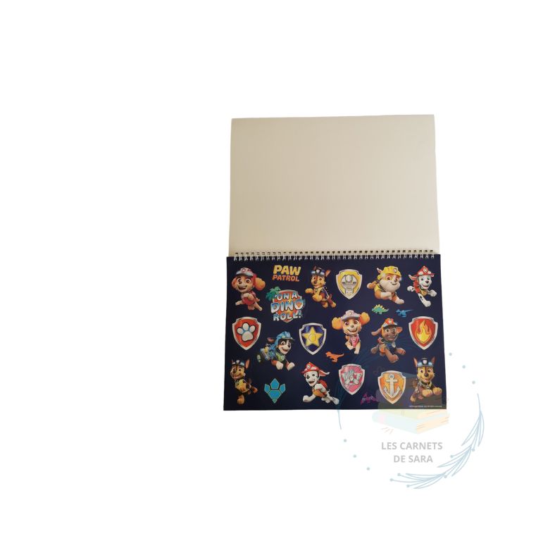 Pat Patrouille - Grand cahier de dessin avec stickers