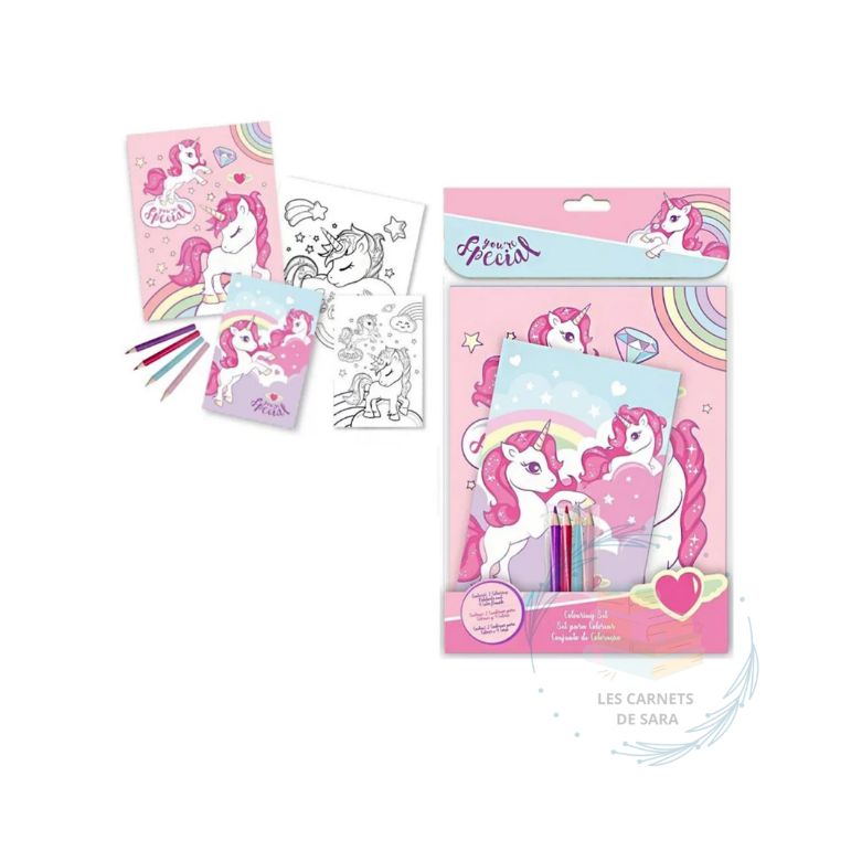 Licorne - Ensemble de coloriage